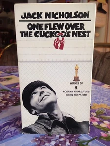 One Flew Over the Cuckoos Nest VHS 2001 Jack Nicholson Never Viewed Classic Mint - Picture 1 of 3