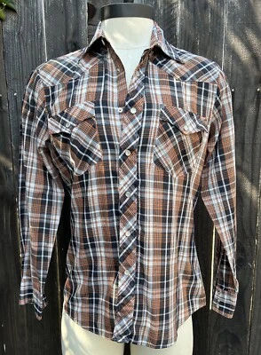 Vintage Plaid Pearl Snap M/L  - Image 1 of 4