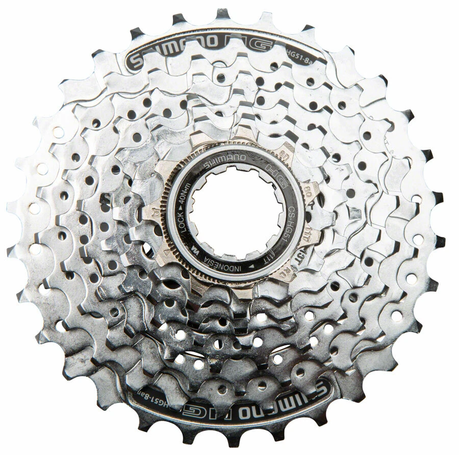 Shimano Alivio CS-HG51 Cassette - 8 Speed, 11-32t, Silver - Image 1 of 1
