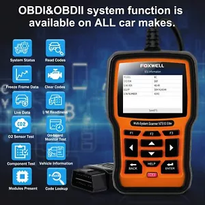 FOXWELL NT510 Full System OBD2 Scanner ABS Airbag Reset DPF for Opel Vauxhall - Picture 1 of 4