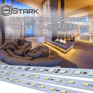 1M 72 LED 5050 RGB or 5630 SMD Strip Single Color Light Aluminum Case Display - Picture 1 of 13