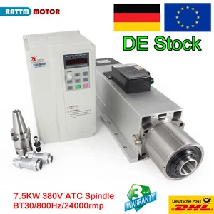 7.5KW BT30 Werkzeugwechsel ATC Spindel CNC Air Spindle Fräsmotor w/ VFD Inverter - Bild 1 von 13