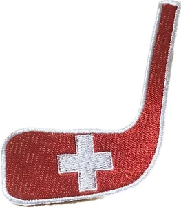 Hockey stick Switzerland patch NHL patch Embroidery Iron on Sew on patch 9x6.5cm - Picture 1 of 1