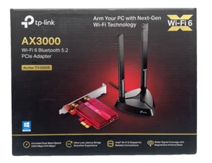 TP-Link WiFi 6 AX3000 PCIe WiFi Card+Bluetooth (Archer TX3000E) Up to 2400Mbps - Picture 1 of 3
