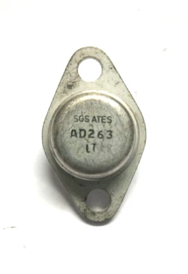 SGS ATES 2x AD263 TRANSISTOR AL GERMANIO PNP NOS ORIGINALE n.2 pezzi