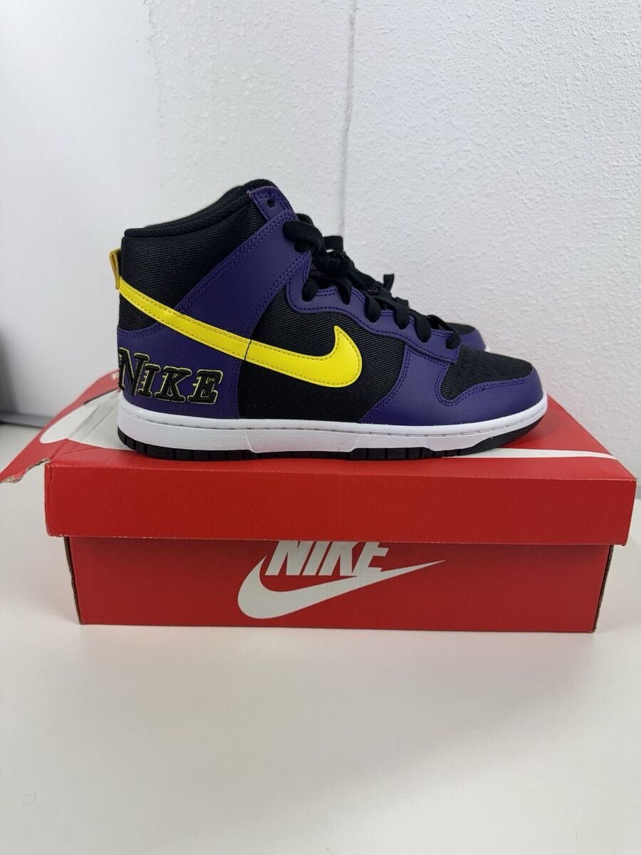 Nike Dunk Premium EMB High Lakers for Sale | Authenticity Nike Dunk Premium EMB High Lakers for Sale | Authenticity