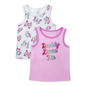 Girls Garanimals 2 SHIRT Summer shirts Size 12 M BABY Girl Tank Tops, 2 PACK - Picture 1 of 7