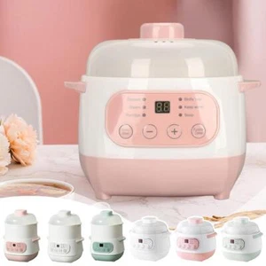 Electric Smart Ceramic Stew Cooker,Electric Slow Cooker Porridge Soup пи - Picture 1 of 22
