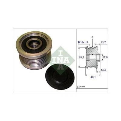 535 0202 10 INA ALTERNATOR FREEWHEEL CLUTCH FOR BMW CHEVROLET OPEL VAUXHALL - Image 1 of 4