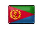Blechschild Flagge Eritreas 18x12 cm Retro Flag of Eritrea Deko Schild