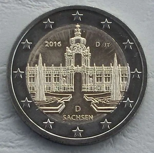 2 Euro Gedenkmünze Deutschland D 2016 Sachsen / Dresdner Zwinger unz. - Bild 1 von 1