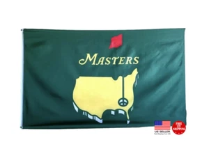 The Masters Green 3x5 Flag Man Cave Banner Augusta Golf Club Scottie Scheffler - Picture 1 of 11