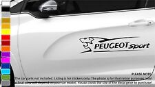 PEUGEOT SPORT car body tuning custom vinyl Sticker Decal Graphic 2 stickers