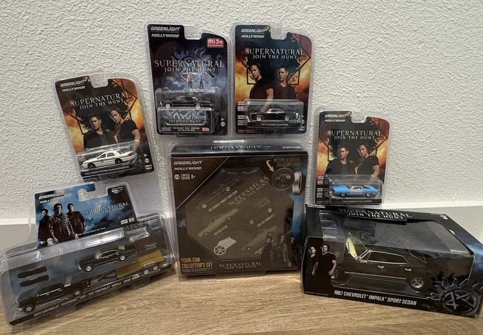 Supernatural Join The Hunt GreenLight Die-Cast Lot of 9 Impala Chargers Sam Dean - Image 1 of 4
