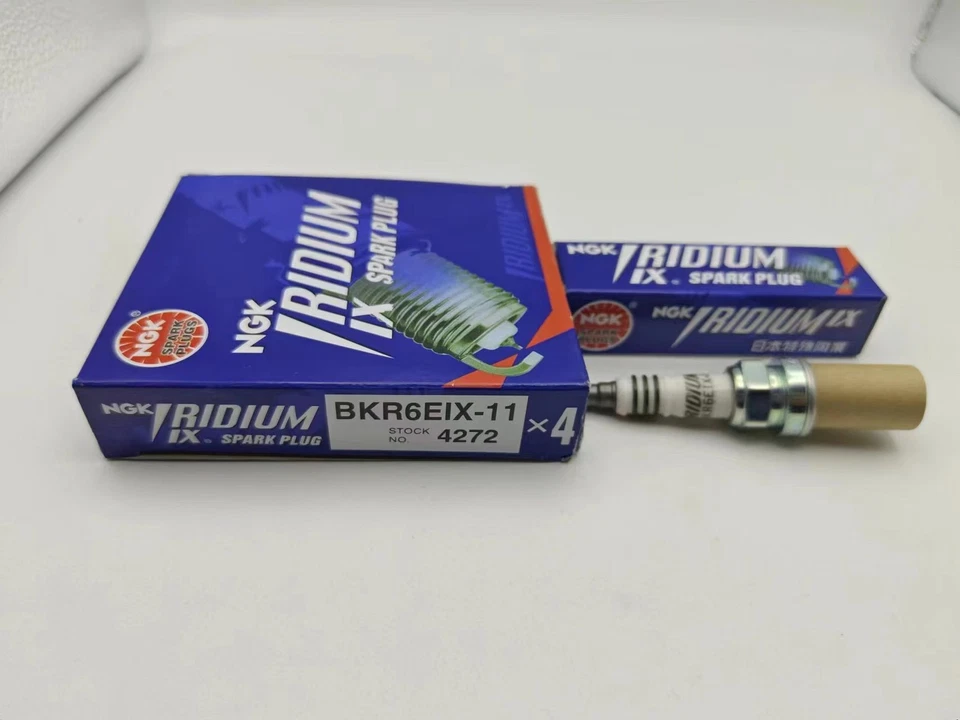 For Acura NSX 1997-2005 V6-3.2L - 4x New Brand Spark Plugs #4272 BKR6EIX11 - Image 1 of 4