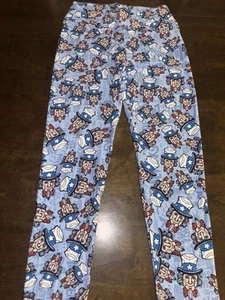 Uncle Sam red white & blue Leggings NWT LuLaRoe Womens One Sz Fits women sz 2-10 - Picture 1 of 18