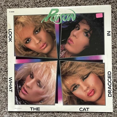 Poison-Look What The Cat Dragged In Lp Vinyl Record (1986) EX - Image 1 of 4