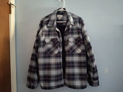 Cloudveil Plaid Flannel Shirt Jacket XL Thick Heavy Fleece Lined Insulated Mens - Image 1 of 4