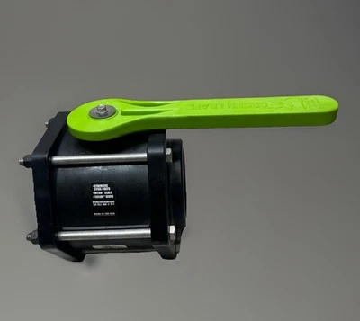 Green Leaf Full Port Polypropylene Ball Valve 6 Bolt 3", Max PSI 100 - V300FP - Image 1 of 4
