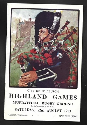 1953 Edinburgh, Scotland - Highland Games Official Program - Image 1 of 3
