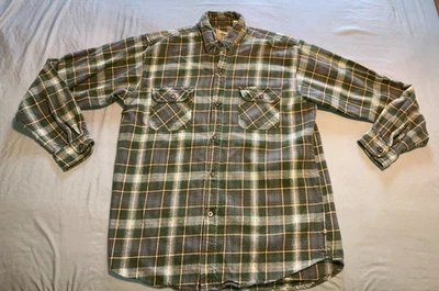 Moose Creek Heavy Flannel Long Sleeve Button Up Shirt Plaid Size: Men's XLT - Image 1 of 4