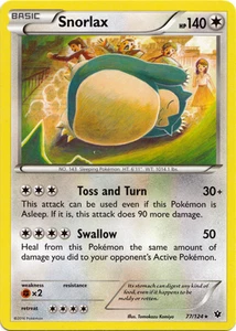 Snorlax 77/124 XY Fates Collide Pokemon TCG Rare - Picture 1 of 1