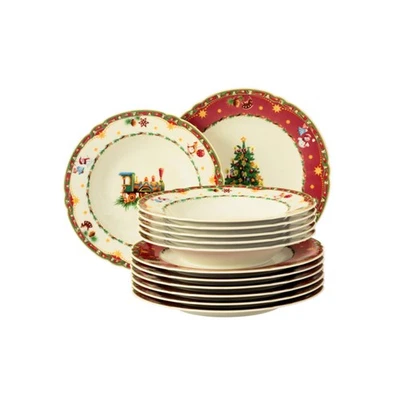 Seltmann Weiden servizio da tavola 12 pezzi Marie Luise nostalgia natalizia - Immagine 1 di 2