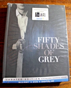 Fifty Shades of Grey (Blu-ray + DVD, 2015, Unrated Edition) Brand New & Sealed - Picture 1 of 2