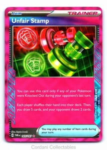 Unfair Stamp 165/167 - Twilight Masquerade - Pokemon Card - Near Mint - Picture 1 of 2