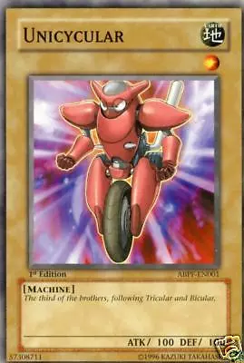 ABPF EN001 1ST ED 3X UNICYCULAR COMMON CARDS - Image 1 of 2