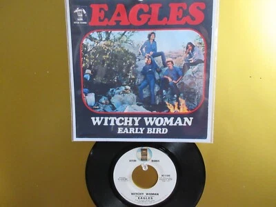 💥 ' THE EAGLES '  HIT 45 + PICTURE  [ WITCHY WOMAN ]  *   1972 ! 💥 - Image 1 of 4