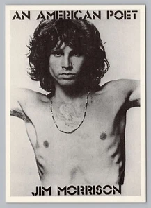 Jim Morrison Ein amerikanischer Dichter, The Doors Vintage Postkarte, 4x6 "Mini Poster" B5 - Bild 1 von 2