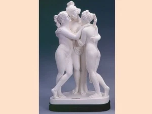 Klassische Skulptur Die Drei Grazien Von Canova 43 CM Handgefertigtes Alabaster - Bild 1 von 1