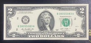 2013 $2 Two Dollar Bill Serial RADA# B 3805.5083 . UNC - Picture 1 of 2
