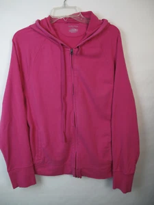 Merona Women's Hoodie Sweatshirt Jacket Pink 58% Cotton - Picture 1 of 6