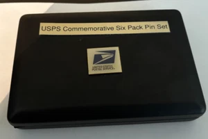 USPS Commemorative Six Pack Pin Set 1999-2004, Limited Edition, in Original Box - Picture 1 of 3