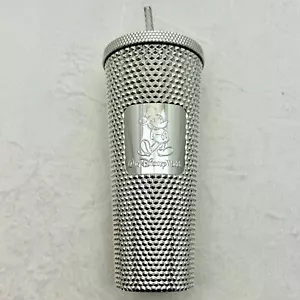 Walt Disney World Starbucks Edición Limitada Plateado Tachonado Vente Vaso Gorra Str - Imagen 1 de 6