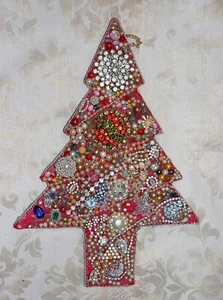 VINTAGE WEIHNACHTSBAUM SCHMUCK KUNST - Bild 1 von 3