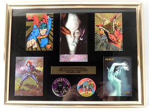 Skybox International Philadelphia Comicfest 1993 PROMO Card & POG Display FRAMED - Picture 1 of 2