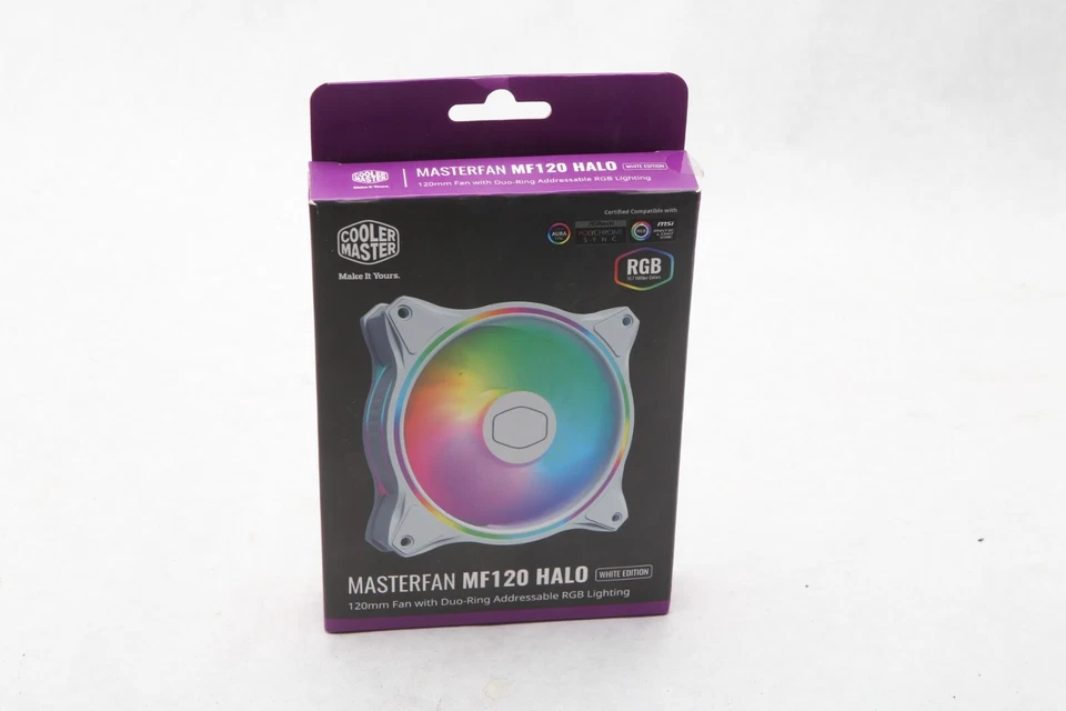 Cooler Master fan 120mm 650-1800RPM DC 12V LED DF1202512RFMN