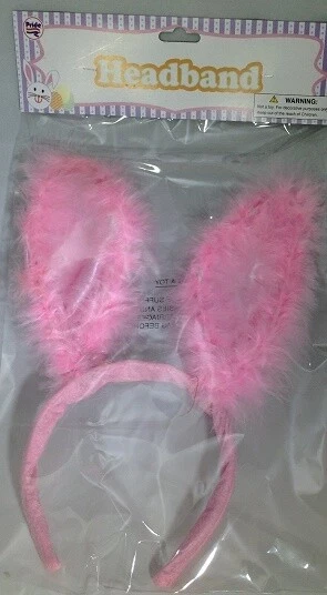 Pink Easter Headband Bunny Ears - Image 1 of 1