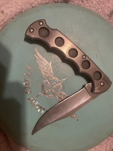 BUCK KNIVES 110 TITANIUM HANDLE KNIFE 560x Made In USA ๐บ๐ธ - Picture 1 of 6
