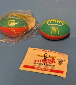 1991 McDonalds Happy Meal Toy Michael Jordan Fitness Fun Challenge Soft Football - Picture 1 of 6