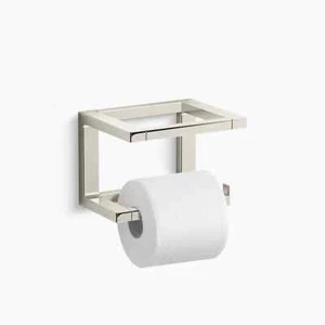 KOHLER 31750-SN DRAFT TISSUE HOLDER VIBRANT POLISHED NICKEL (NEW IN BOX) - Picture 1 of 2