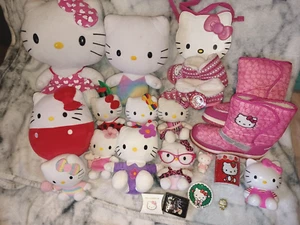Large Hello Kitty Bundle Joblot Plush Cup Shoes Jewellery Bag Figure And More - Picture 1 of 14