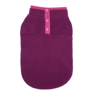 Warm Dog Coat Fleece Winter Pet Cat Clothes Puppy Chihuahua Button Vest Shirts ！ - Picture 1 of 16