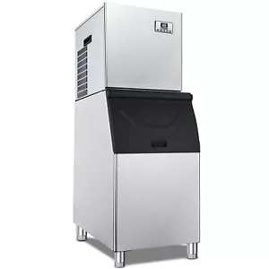 360LBS/24H Commercial Ice Maker Machine 22'' Self-Cleaning Industrial Ice Mchine - Picture 1 of 14