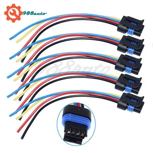 IAC Valve Connector Pigtail 4 way For Flat 92-04 GM Idle Air Control Valve 5pcs - Picture 1 of 11