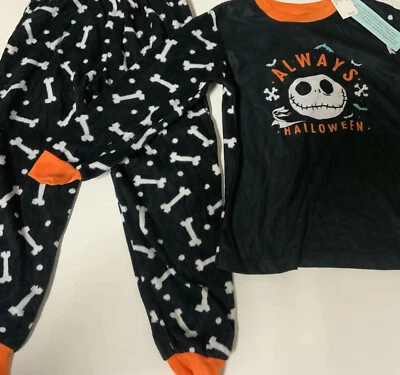 ⚡️Disney Kids Nightmare Before Christmas Fleece Pajama Set ( Size 12) - Image 1 of 3