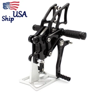 EE. UU. Para KAWASAKI NINJA 300/250 13-16 FXCNC Reposapiés Juego Trasero Escaleras Foto 1 de 4